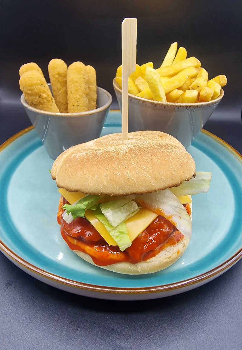Flaming Hot Burger